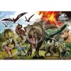 EPOCH 100 Large Piece Jigsaw Puzzle Jurassic World Dinosaur Attack (26 X 38cm) 26-901s with Glue and Spatula with Score Ticket EPOCH