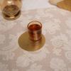 Alma Botanical Branch Handmade Brass Coaster