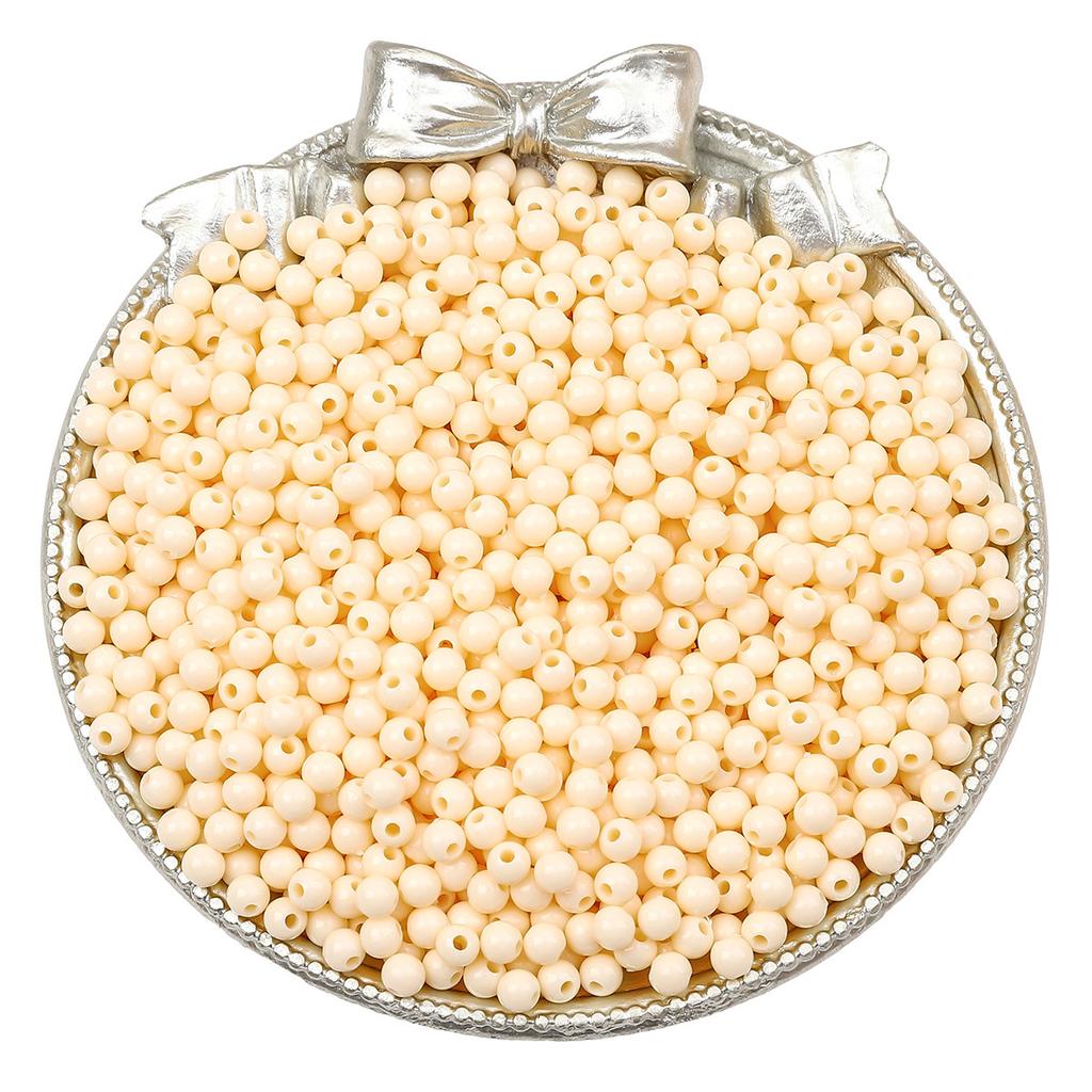 Бусины для браслета ручной работы 3/4 мм акриловые однотонные круглые бусины бусины ручная работа бусины для браслета россыпью бусины ювелирные аксессуары