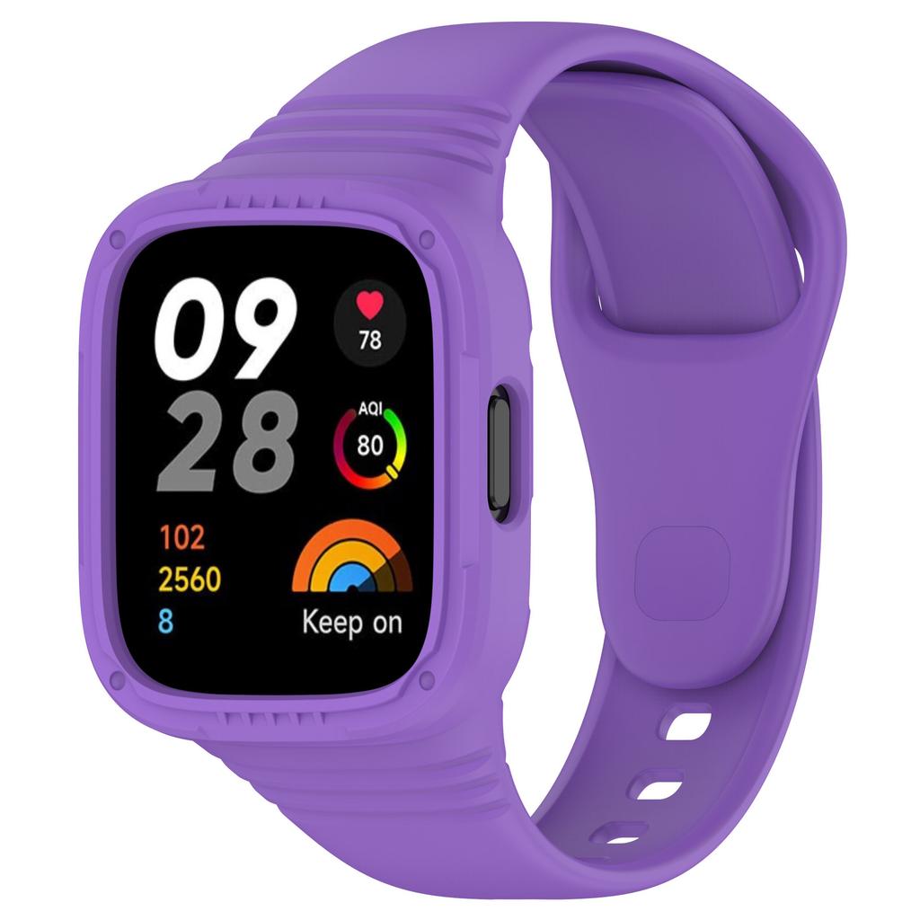 Силиконовый ремешок с чехлом для Redmi Watch 3/Redmi Watch 3, сменный браслет с активным ремешком, защитный чехол