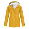 Warm Fleece Lined Winter Coat for Women Hooded Mid Length Parka Jacket Plus Size Down Outerwear with Pockets Solid Color Press Button Zipper Closure