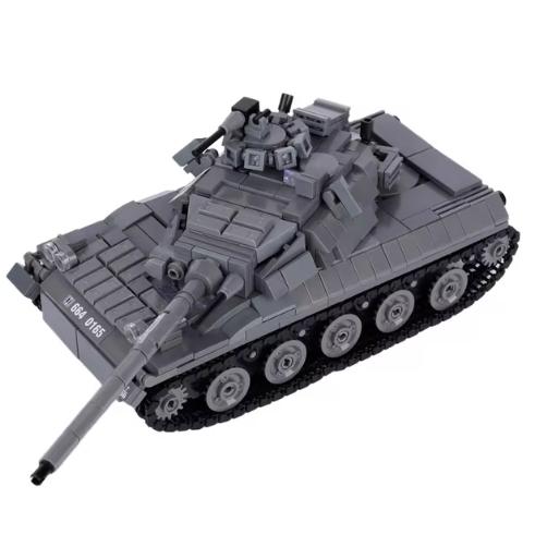 Военный США Франция Великобритания Бронированная машина MOC Конструктор Фигурка солдата Танк Орудийная тележка Пушка Медицинский грузовик Транспортная игрушка K33