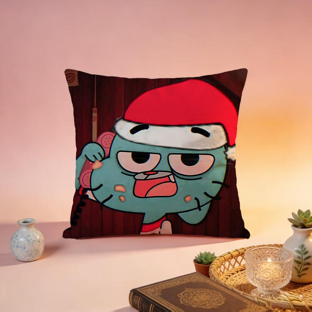 Popular TThe Amazing World of Gumballable Cushion Cover Premium SkinFriendly Pillow Case MultiPurpose for Home Office Travel