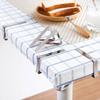 4-12pcs Stainless Steel Tablecloth Clamps Table Cloth Clips Holder for Party Wedding Promenade Picnic Table Cover Clamps Decor