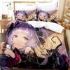 Новый комплект постельного белья Murasaki Shion с 3D-печатью, подходит для спальни, комплект с пододеяльником и наволочками, детский домашний текстиль