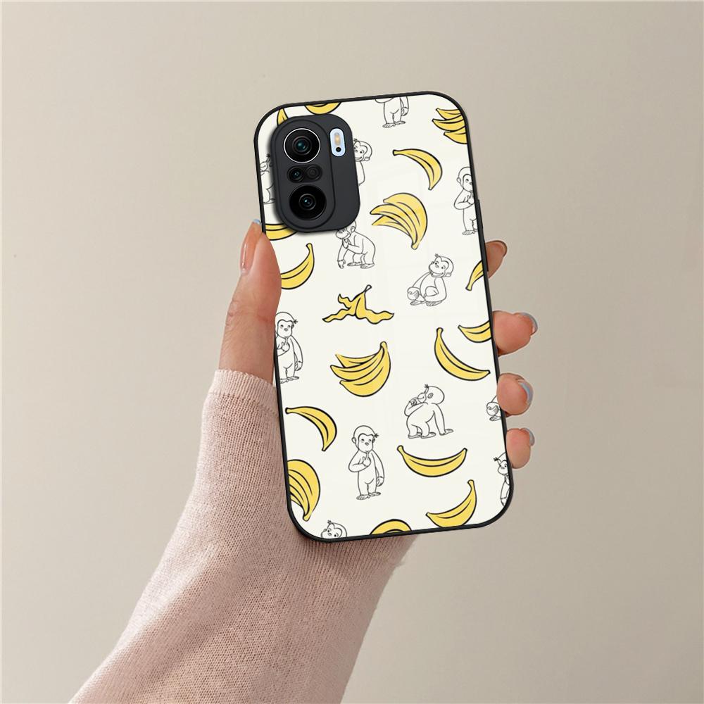 Curious G-George Monkey Phone Case For Xiaomi POCO X7 X6 M7 M6 M5 M4 F7 F6 F4 F5 X5 X4 Pro GT Tempered Glass Cover