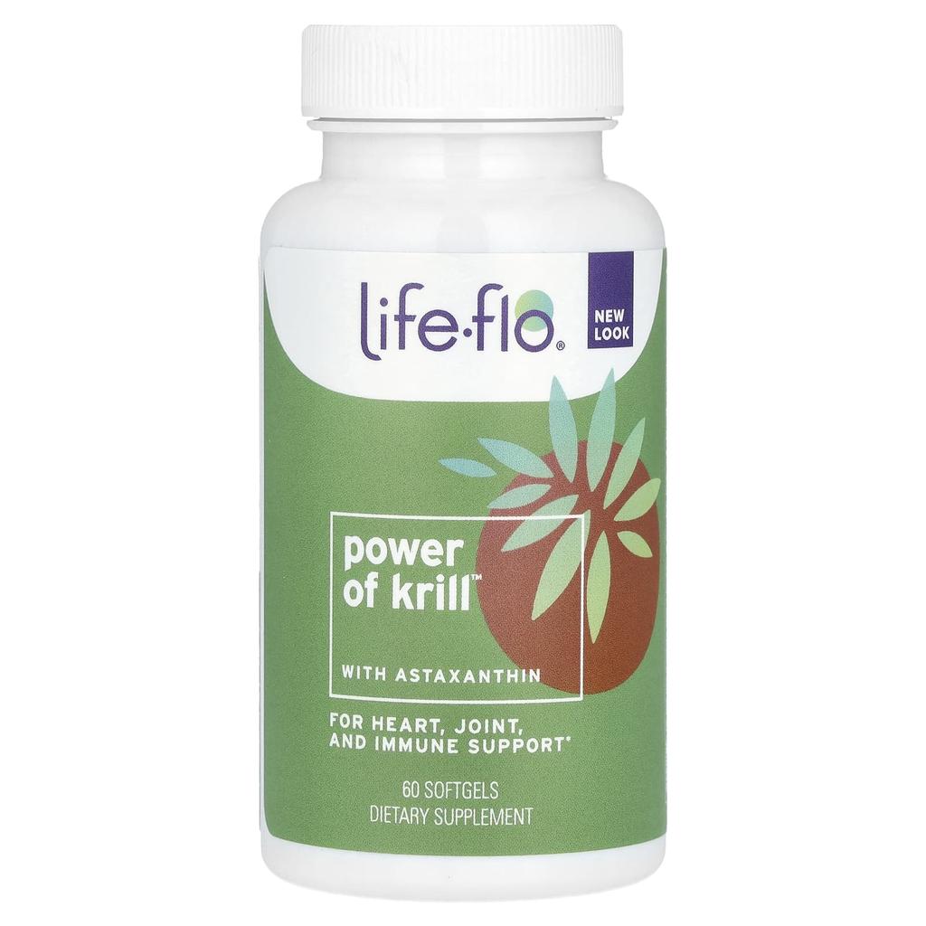 Life-flo The Power of Krill with Astaxanthin, 60 Softgels