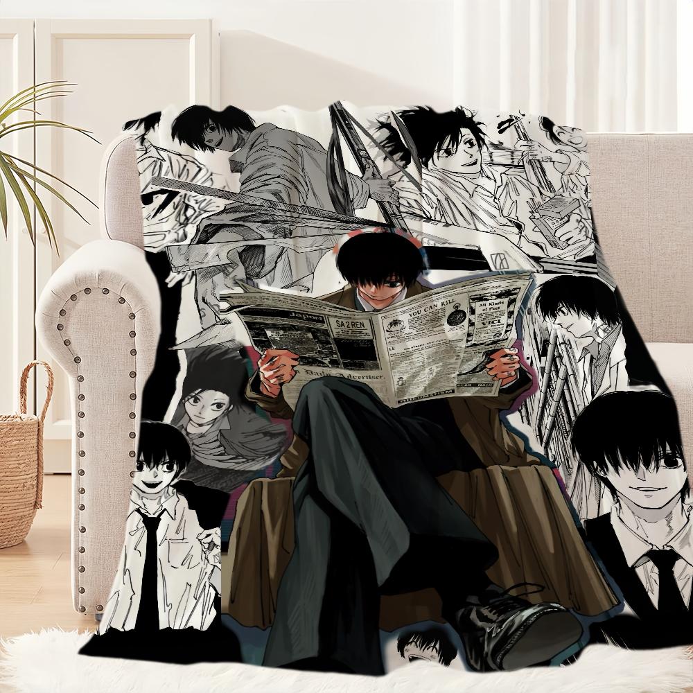 Аниме Йоичи Нагумо Sakamoto Days Плед Плюшевый Накидка Коврик для Дивана Гостиной Теплый Офис Спальня День Рождения Дом Путешествия Детские Подарки