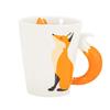 360 мл креативные 3D-кружки для кофе с изображением лисы, персонализированные офисные кружки, керамические кружки с изображением животных, чайные чашки, кружки для молока, детский подарок на день рождения