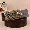 Medyla Women 'S Belt Retro High Quality Natural Cowhide Female Belt Luxury Mtal Carved Buckle Jeans Belt For Ladies 