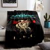 Liverpool F.C. Inspired blanket with Crest and  You'll Never Walk Alone  Design blanket, suitable for use in the bedroom, living room, on the sofa