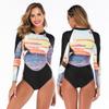Surfer Clothing One-piece Long-sleeved Sunscreen Women's Swimsuit Wetsuit Fashion Swimsuit