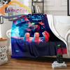Flannel Game Handle Blanket Gamer  Print All Season Lightweight Plush Cozy Super Soft Luxury Couch Sofa Bed