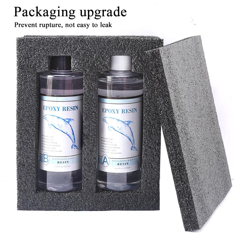 1:1 прозрачная эпоксидная смола. Кристально прозрачная художественная эпоксидная смола. Набор из 2 частей эпоксидной смолы для литья с мерными стаканчиками, палочкой и силиконовыми перчатками.