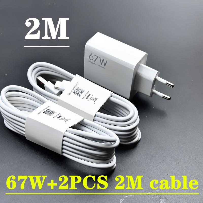 Оригинальное зарядное устройство Xiaomi Turbo Fast Charger 67W EU Plug 6A Type C Cable для Mi 11 Pro Mix Fold Poco X3 GT X4 Pro 5G Redmi Note 11 Pro