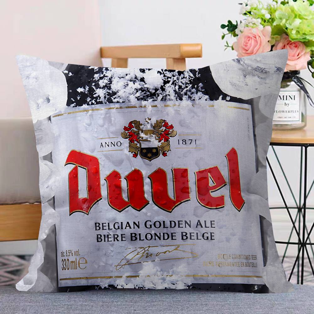 Duvel Beer Pillow Cushion Cover Pillowcase Living Room Sofa Home Decor