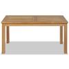 Teak Coffee Table - VIDAXL - Rectangular - Garden - Brown - Country
