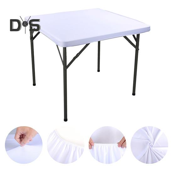 2 шт. эластичная скатерть на подгонку 34x34 дюйма квадратная скатерть с эластичным краем однотонная скатерть для кухни обеденной зоны пикника патио на открытом воздухе