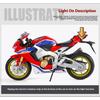 New 1/9 Honda CBR1000RR Alloy Die Cast Motorcycle Model Vehicle Collection Sound and Light Off Road Autocycle Toys Car