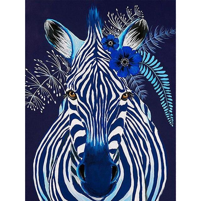 5D DIY алмазная живопись Зебра полная квадратная круглая дрель вышивка крестиком животное Алмазная вышивка распродажа мозаичный комплект ремесел домашний декор