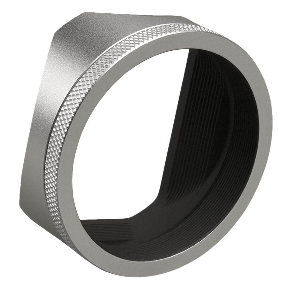 С адаптерным кольцом 49 мм Квадратная металлическая бленда Серебристая квадратная металлическая бленда для камеры Fujifilm Fuji X100VI X100V