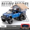 Модель Пикапа Ford Raptor 1/24, Съемный Имитатор Автодома из Сплава, Внедорожная Игрушечная Машина со Звуком и Светом, Подарок на День Рождения Мальчику
