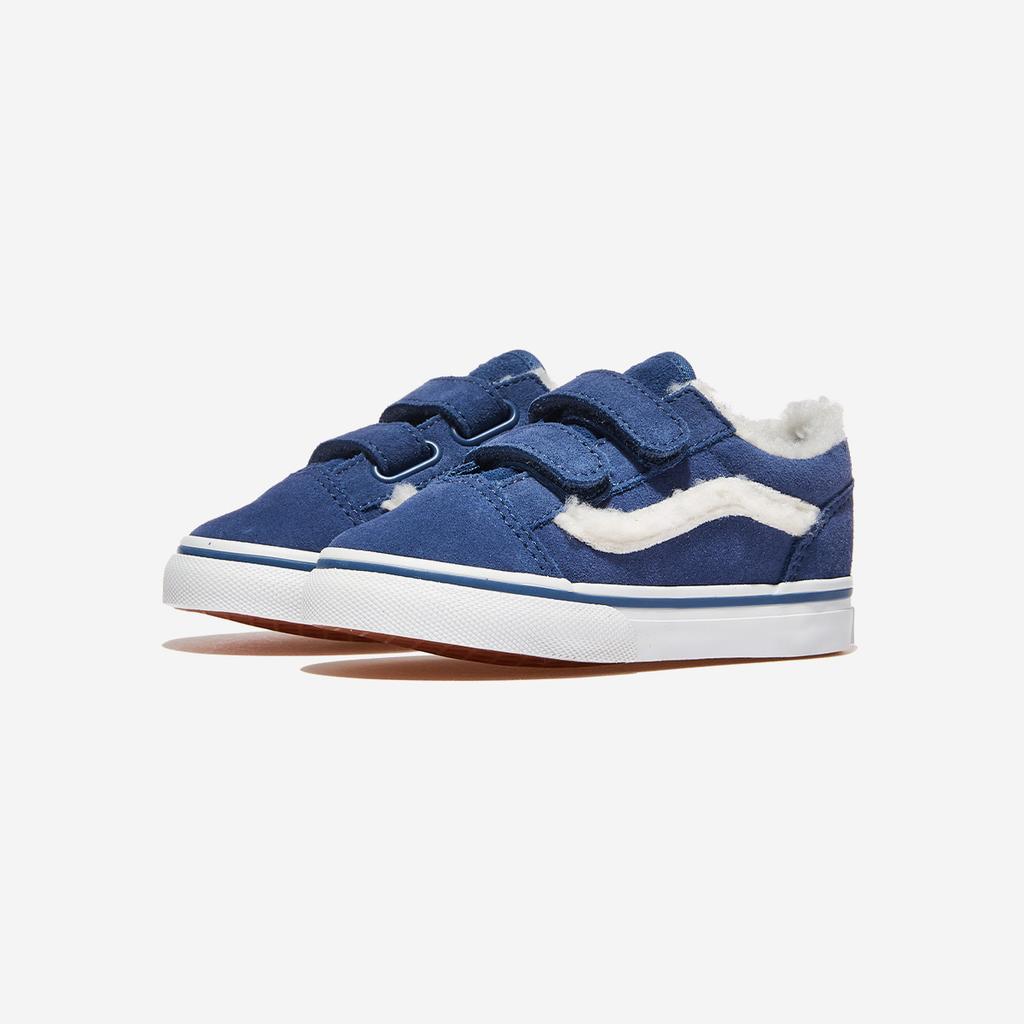 Vans Старая школа липучки - Sherpa Pop Blue, VN000CPZBLU, 1010110157, популярная корейская обувь