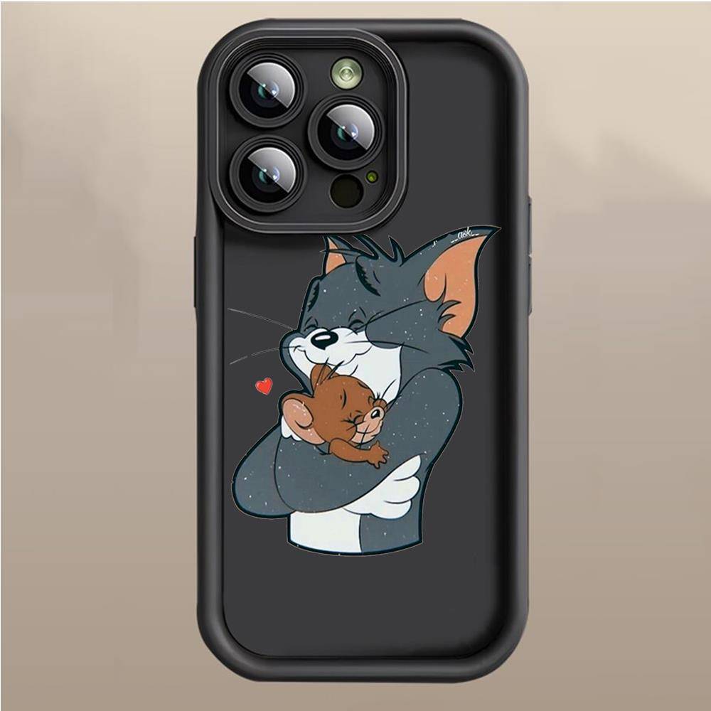 Чехол E-15 Том и Джерри для iPhone 15 14 13 12 8 Plus Samsung S24 S23 Ultra A04S A05S Huawei P40 P50 P60 Nova 11 Pro Max OPPO A17K Reno 10