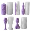 Wedding Theme Candle Silicone Mold Heat Resistant Pillar Candle Silicone Mold For Making Candle Soap Chocolate Baking