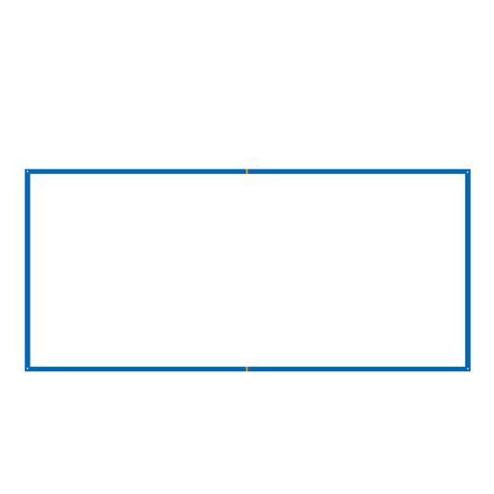 Линии для пляжного волейбола 26,3' x 52,6' для песка, ограничительные линии шириной 2,5 дюйма