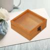 Wooden Storage Box Flower Decorative Candy Container Wood Keepsake for Centerpiece
