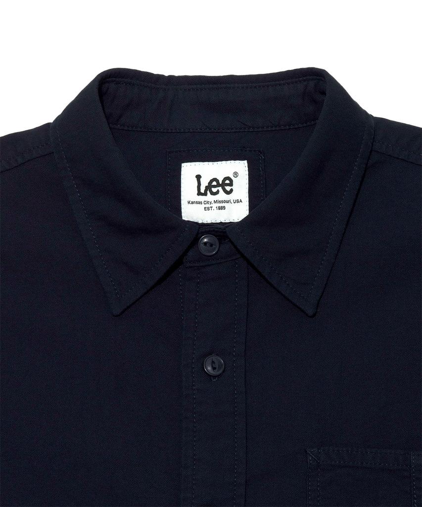 LEE Rocco Pocket Oxford Short Sleeve Shirt Navy