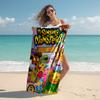 proof beach towel with My Singing Monsters pattern - soft,absorbent,quick-drying,machine washable - perfect for swimming,camping,bathing