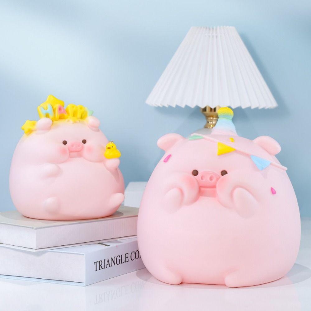 Pig Savings Jar Vinyl Money Boxes Piggy Bank Model Safe Deposit Box  Children/Kids