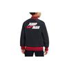Jordan Logo Print Reversible Baseball Jacket Kids Jackets Black DO3461-010