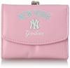 [Высшая лига бейсбола] Трехслойный кошелек с застежкой Yankees розовый 19