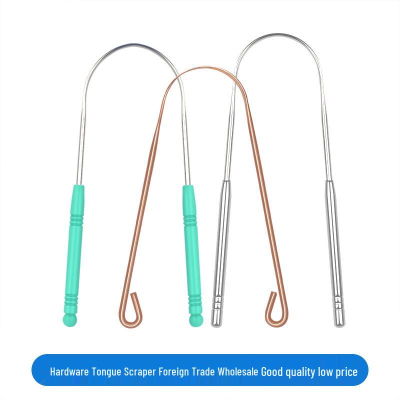 U-Shaped Stainless Steel Tongue Scraper and Cleaner In Box