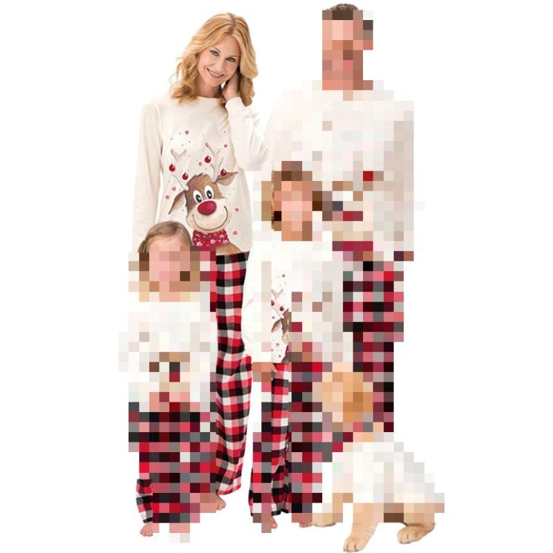 Женский костюм для домашней одежды с рождественским принтом, пижама для мамы