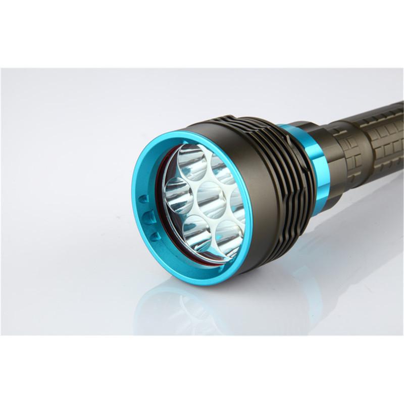 Горячий! 18000LM 7 XML-T6 Светодиодный мощный фонарик для дайвинга Профессиональный подводный водонепроницаемый светильник
