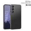 Samsung S25+ Модный однотонный защитный чехол для телефона с ощущением кожи