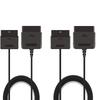 2PCS 6ft/1.8m Controller Cord Extension Cable Replacement for PS2 / PS1