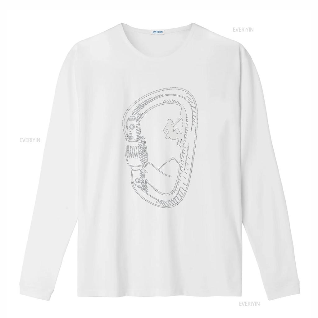 Rock Climbing T Shirt Carabiner Mountain Climber  vintage Washed Slightly Unisex graphic Top For Everyday Wear Stretched