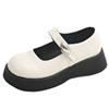 New muffin thick-soled big head 2025 spring and summer single shoes women's Mary Jane Japanese jk retro heightening small leather shoes
