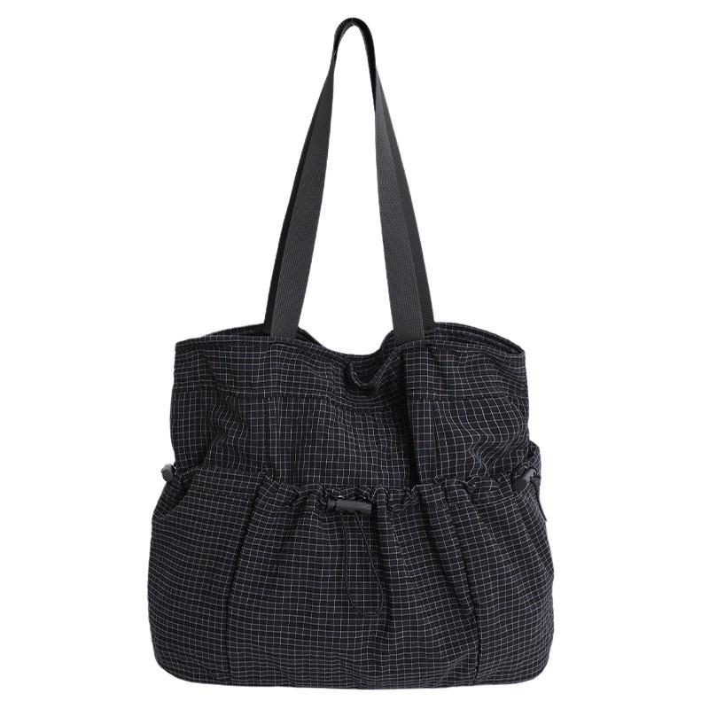Ladies Nylon Shoulder Tote Bag With Inner Phone Pocket For Daily Outings