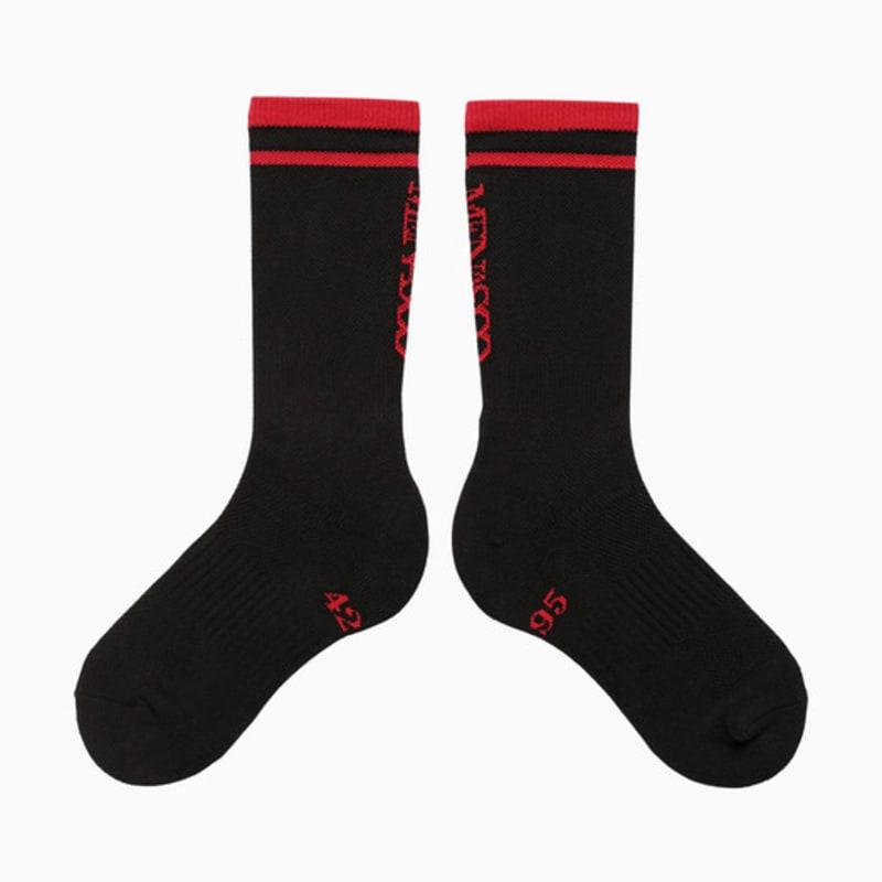 MENASOO RUNNING CREW FLOGGER FIT SOCKS_длинные_ЧЕРНЫЕ