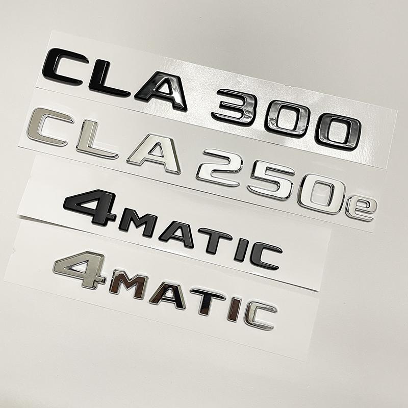 Car Tail Rear Trunk Badge Emblem Letter Stickers For Mercedes Benz CLA Class 4MATIC CLA250 CLA180 CLA200 CLA220 CLA300 W117 W118 MZ5 