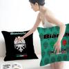 Подушка с логотипом велосипеда B-Bianchis Аниме-подушка Подушка для изголовья дивана-кровати Чехол для подушки Чехол для подушки 45x45 см Мода