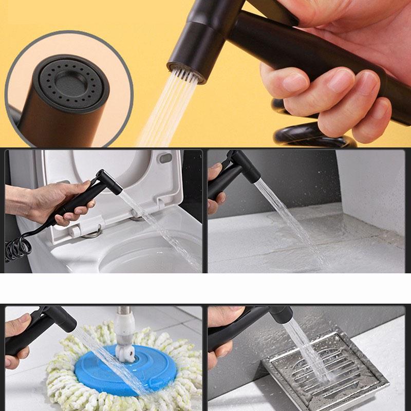 Бытовая ванная комната Душ Кронштейн для ванной комнаты Пистолет-распылитель для унитаза с фиксированным сиденьем Насадка для биде Подвесной крючок