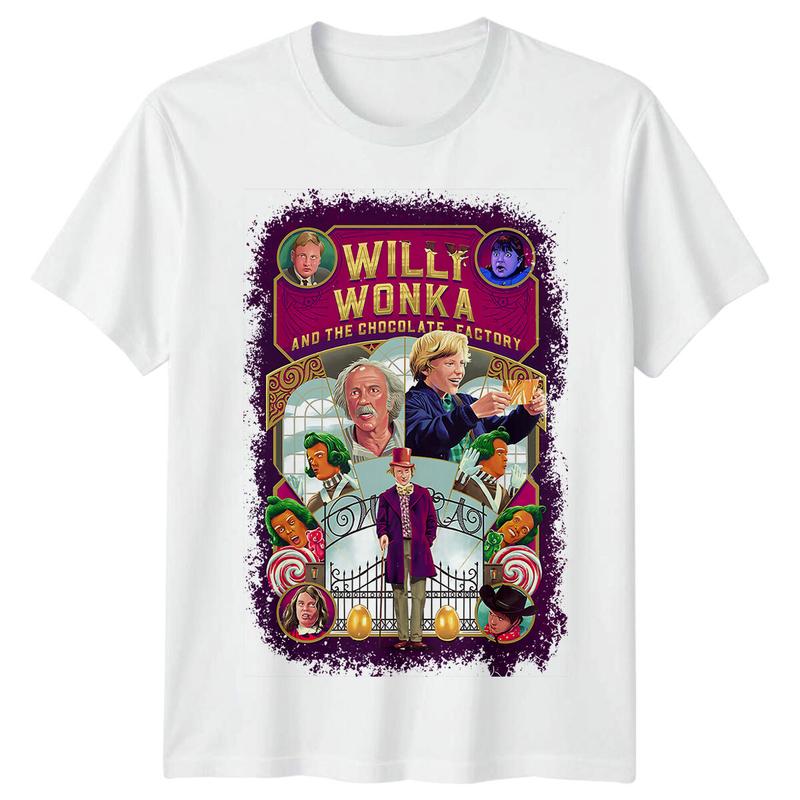 Willy Wonka & the Chocolate Factory (1971) Movie Poster Inspired Unisex T-Shirt Retro