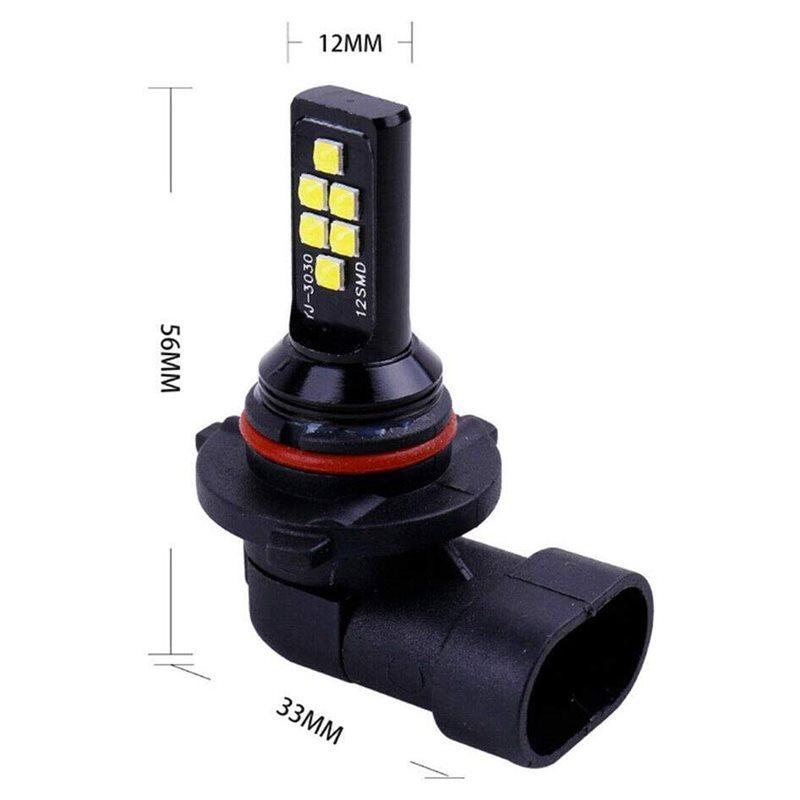 6X HB4 9006 LED Fog Light Bulb Advanced 3030 SMD Daytime Running DRL Lamp, Cool White 6000K